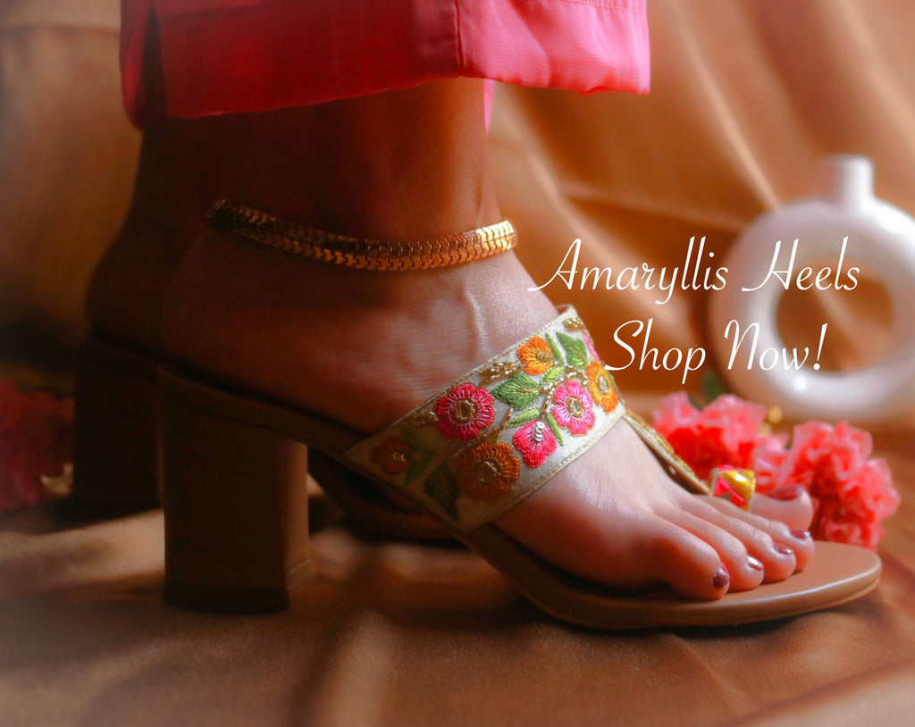 Amaryllis Heel Handcrafted Bridal