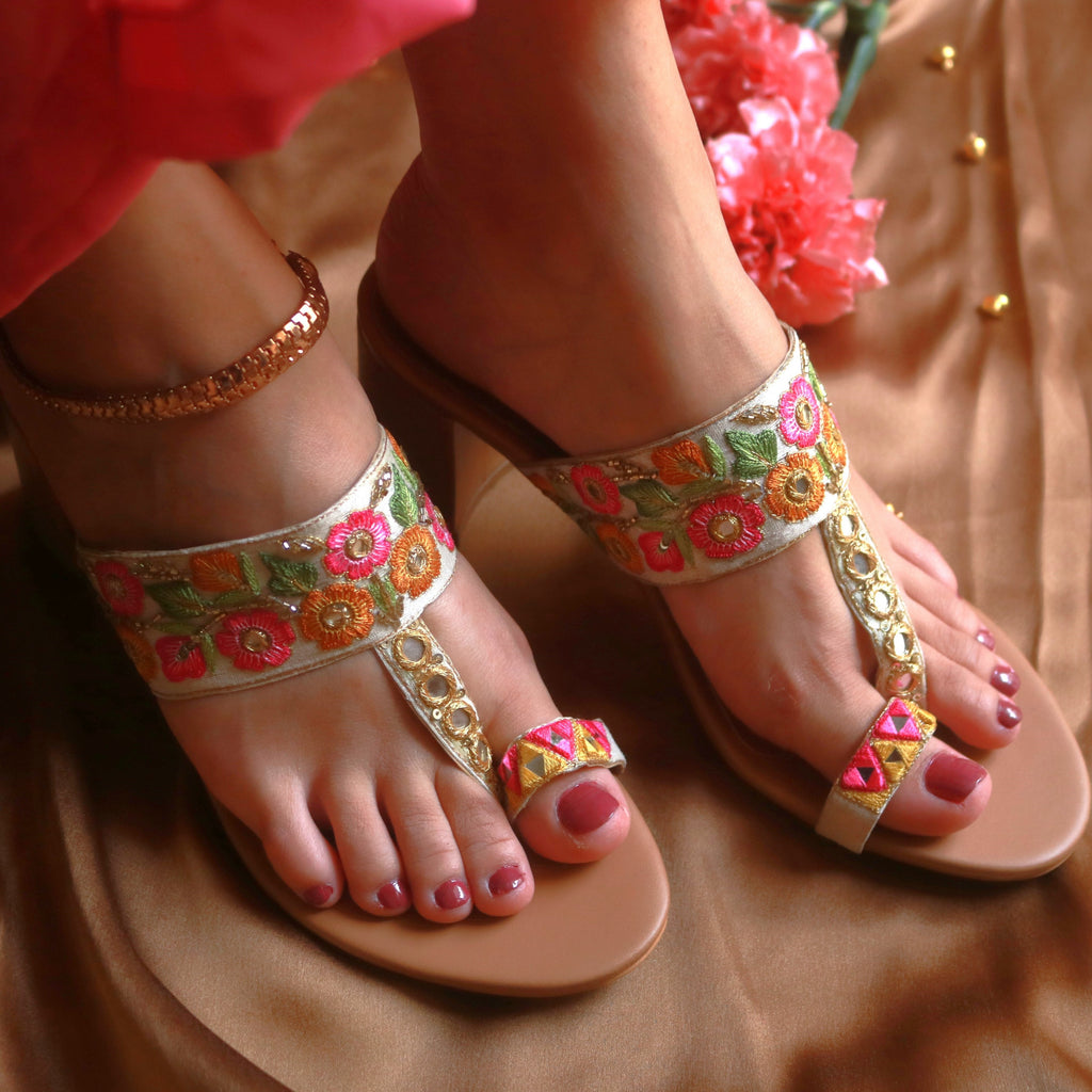 Zari handcrafted heels Bridal